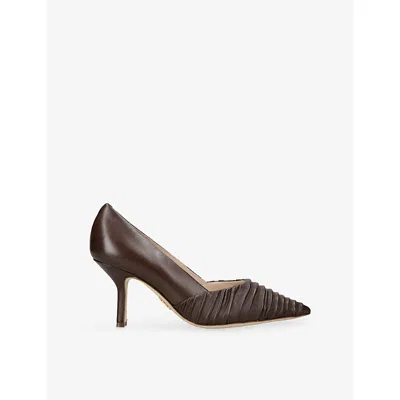 Rodo Womens Tracy 80 Leather Heeled Courts Dark Brown Eur 39 / 6 Uk