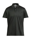 Rodrigo Man Polo Shirt Military Green Size 42 Cotton