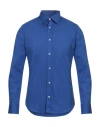 Rodrigo Man Shirt Bright Blue Size 15 ¾ Cotton In Blue