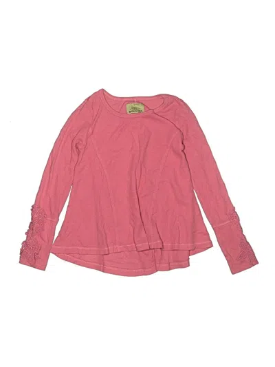 Pre-owned Roebuck & Co. Kids' Long Sleeve T-shirt In Pink