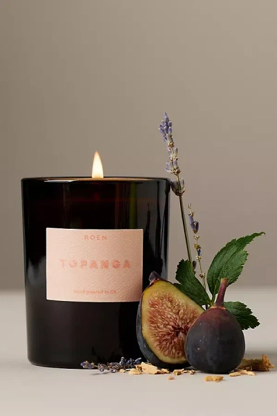 Roen Woody Topanga Boxed Glass Candle In Black