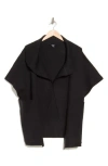 Roffe Accessories Oversize Pocket Ruana In Black