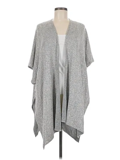 Pre-owned Roffe Accessories Poncho In Gray