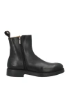 Rogal's Man Ankle Boots Dark Brown Size 8 Calfskin In Black