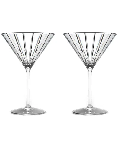 Rogaska Avenue Martini Pair