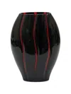 Rogaska Wave-pattern Crystal Vase In Multi