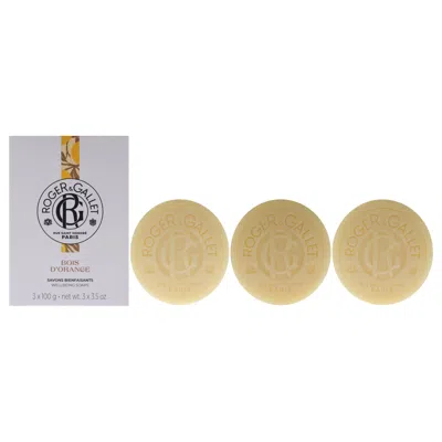 Roger&gallet Orange Wood Wellbeing Soap Set By Roger & Gallet For Unisex - 3 X 3.5 oz Soap In White