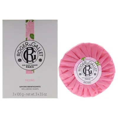 Roger&gallet Wellbeing Soap Set - Rose By Roger & Gallet For Unisex - 3 X 3.5oz Soap In White