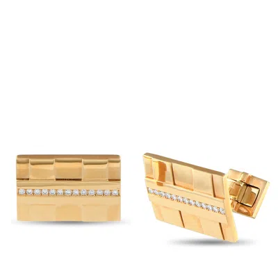 Roger Dubuis 18k Yellow Gold 0.25 Ct Diamond Cufflinks Rd04-032425