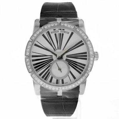Roger Dubuis Excalibur Automatic Diamond Silver Dial Unisex Watch Dbex0287 In Gray