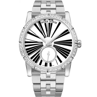 Roger Dubuis Excalibur Automatic Diamond Silver Dial Unisex Watch Dbex0377 In Metallic