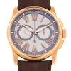 ROGER DUBUIS ROGER DUBUIS HOMMAGE 18KT ROSE GOLD CHRONOGRAPH AUTOMATIC SILVER DIAL WATCH DBHO0569