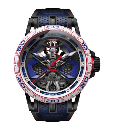 Roger Dubuis Mcf And Titanium Excalibur Spider Huracan Mb Watch In Blue