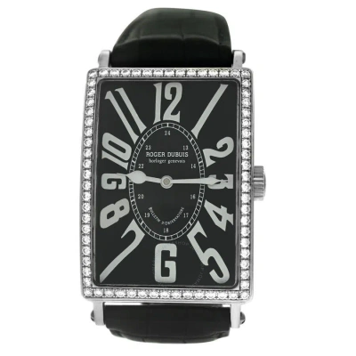 Roger Dubuis Horloger Genevois Automatic Diamond Black Dial Unisex Watch 0204419601923 In Metallic