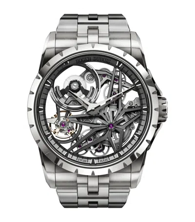 Roger Dubuis Titanium Excalibur Monobalancier Watch In Gray