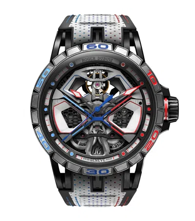 Roger Dubuis Titanium Excalibur Spider Monobalancier Watch In Gray