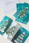 Roger La Borde Tri-fold Boxed Notecards In Blue