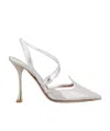 Roger Vivier 100mm Metallic-effect Pointed Pumps In White