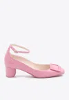 Roger Vivier Ankle Strap Pumps In Pink