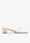 Roger Vivier 55 Crystal-embellished Leather Mules