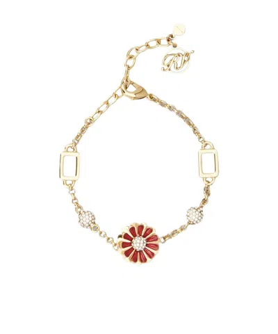 Roger Vivier Adjustable Clasp Bracelet In Red