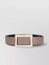 Roger Vivier Adjustable Dual-tone Rectangular Buckle Belts