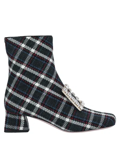 Roger Vivier Ankle Boots In Dark Blue