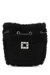 Roger Vivier Chain Strap Cross-body Bag With Fur Trim In Black