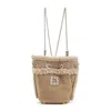 Roger Vivier Tres Vivier Backpack With Buckle And Chain Strap In Multi