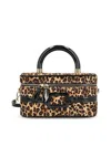 Roger Vivier Belle Vivier Vanity Mini Handbag In Brown