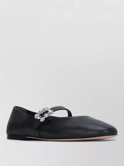 Roger Vivier Ballerina Shoes Mini Flowers Strap Round Toe