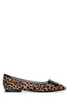 Roger Vivier Gommettine Ballerina Leopard Print Pony Skin In Black