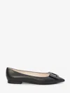 Roger Vivier Ballerine Gommettine In Black