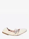Roger Vivier "nappa Ballet Flats With Strass Buck In Beige