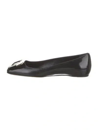 Pre-owned Roger Vivier Ballet Flats In Black
