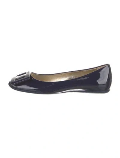 Pre-owned Roger Vivier Ballet Flats In Blue