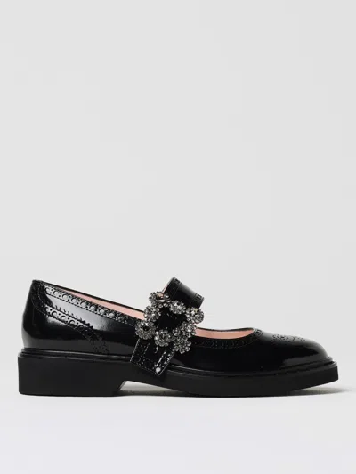 Roger Vivier Ballerine Con Cinturino Viv Rangers In Black