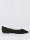 Roger Vivier 5mm Gommettine Gros Grain Flats In Black