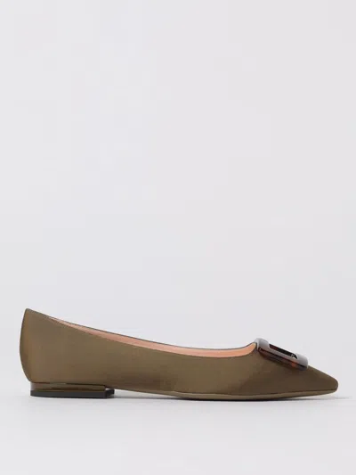Roger Vivier Ballet Flats  Woman Color Military In Green