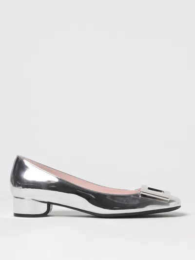 ROGER VIVIER BALLET FLATS ROGER VIVIER WOMAN COLOR SILVER,423401061