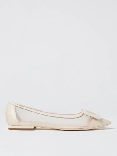 ROGER VIVIER BALLET FLATS ROGER VIVIER WOMAN COLOR YELLOW CREAM,421671090