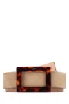 Roger Vivier Belle Vivier Turtle Buck Belt P.30 In Neutral