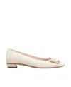 Roger Vivier Belle Vivier Ballet Flats In Nude