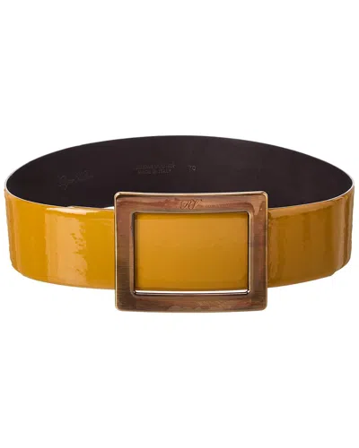 Roger Vivier Belle Patent Belt In Brown