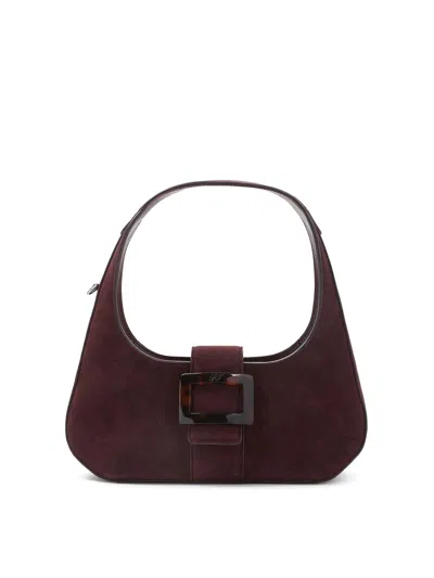 Roger Vivier Kraft Bordeaux Belle Turtle Hobo Mini Bag In Purple