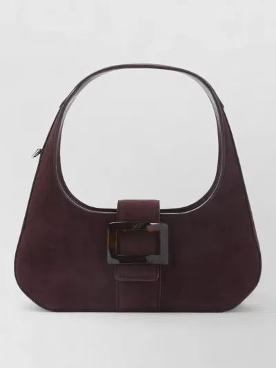 Roger Vivier Belle Turtle Mini Hobo Shoulder Bag In Purple