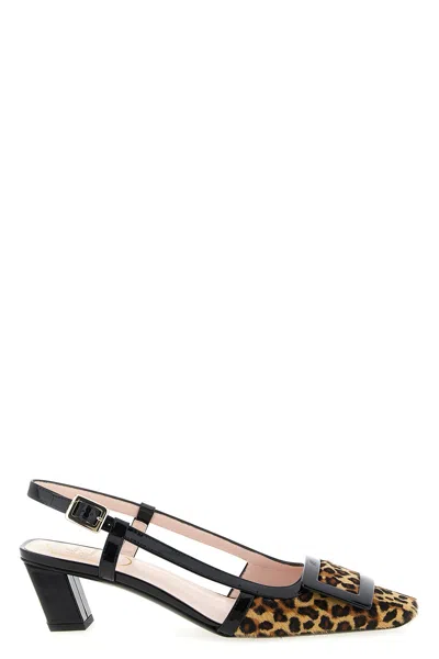 Roger Vivier Belle Vivier Pony Slingback Pumps In Brown