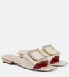 Roger Vivier Belle Vivier 25 Patent Leather Slides In Red