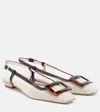 Roger Vivier Belle Vivier Slingback Ballerina Slingback Flat In Neutral