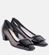 Roger Vivier Belle Vivier 45 Leather-trimmed Mesh Pumps In Black